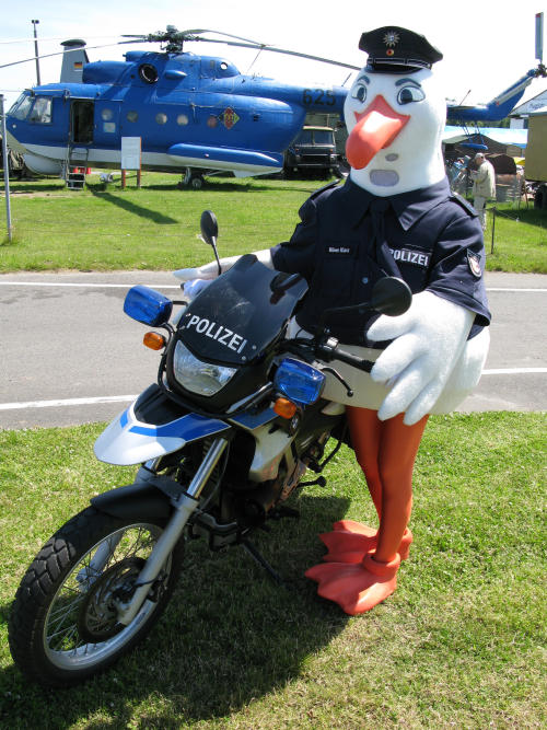 Maskottchen am Motorrad